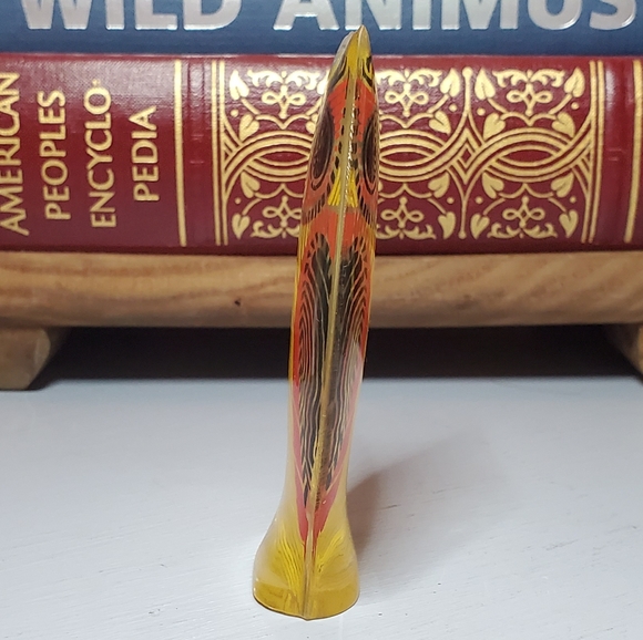 SOLD▪Vtg Abraham Palatnik Lucite Op Art Owl Figure - Picture 2 of 6